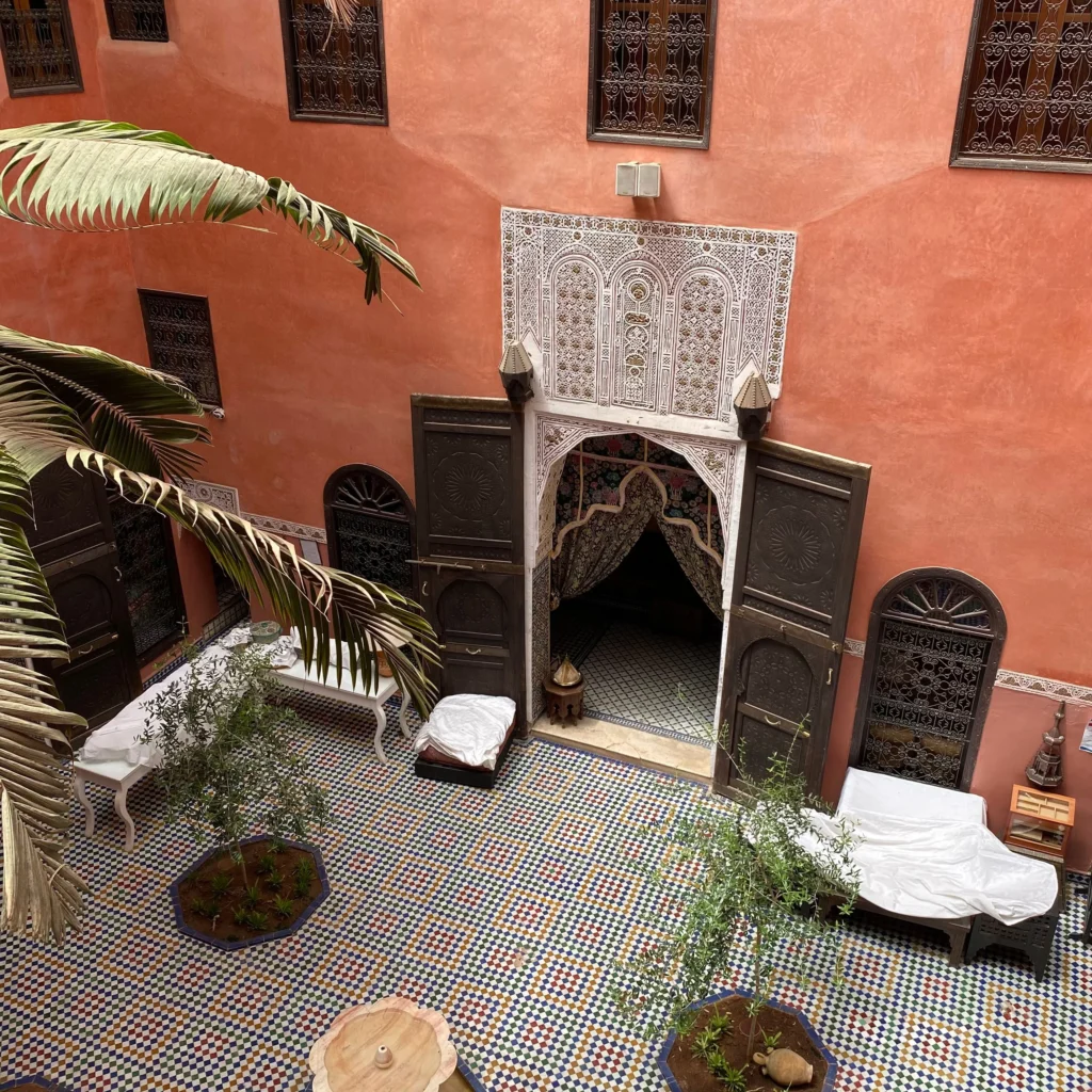 Hand carved Moroccan furniture handmade wooden design from Marrakech